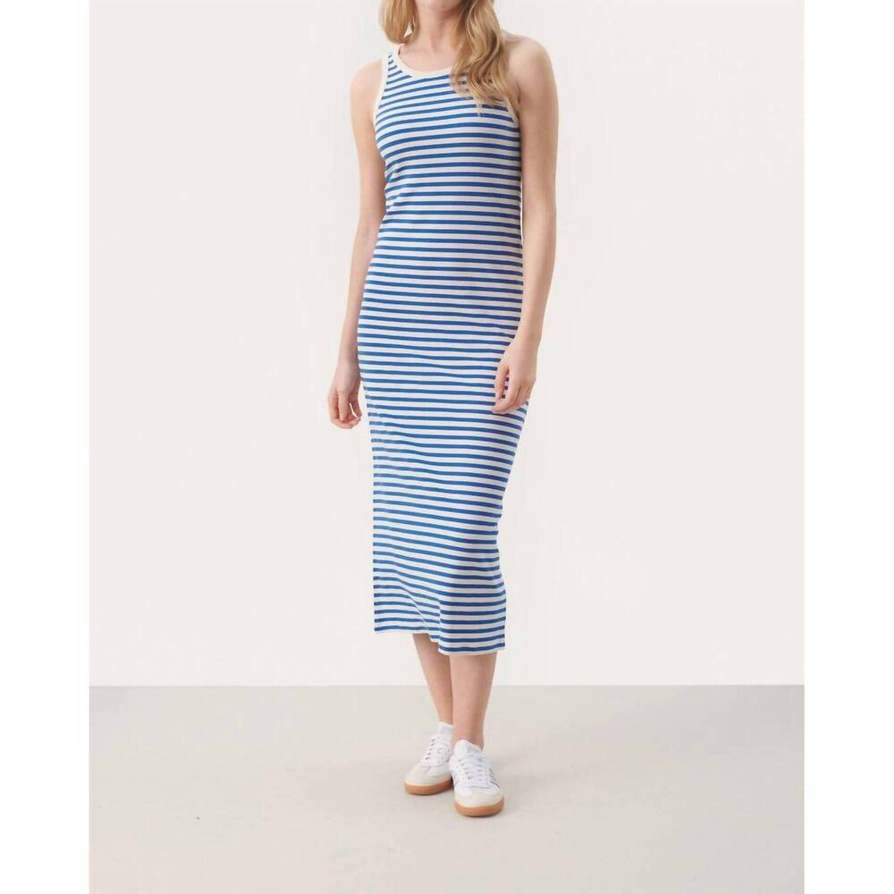NEW PART TWO garitta dress in nebulas blue stripe